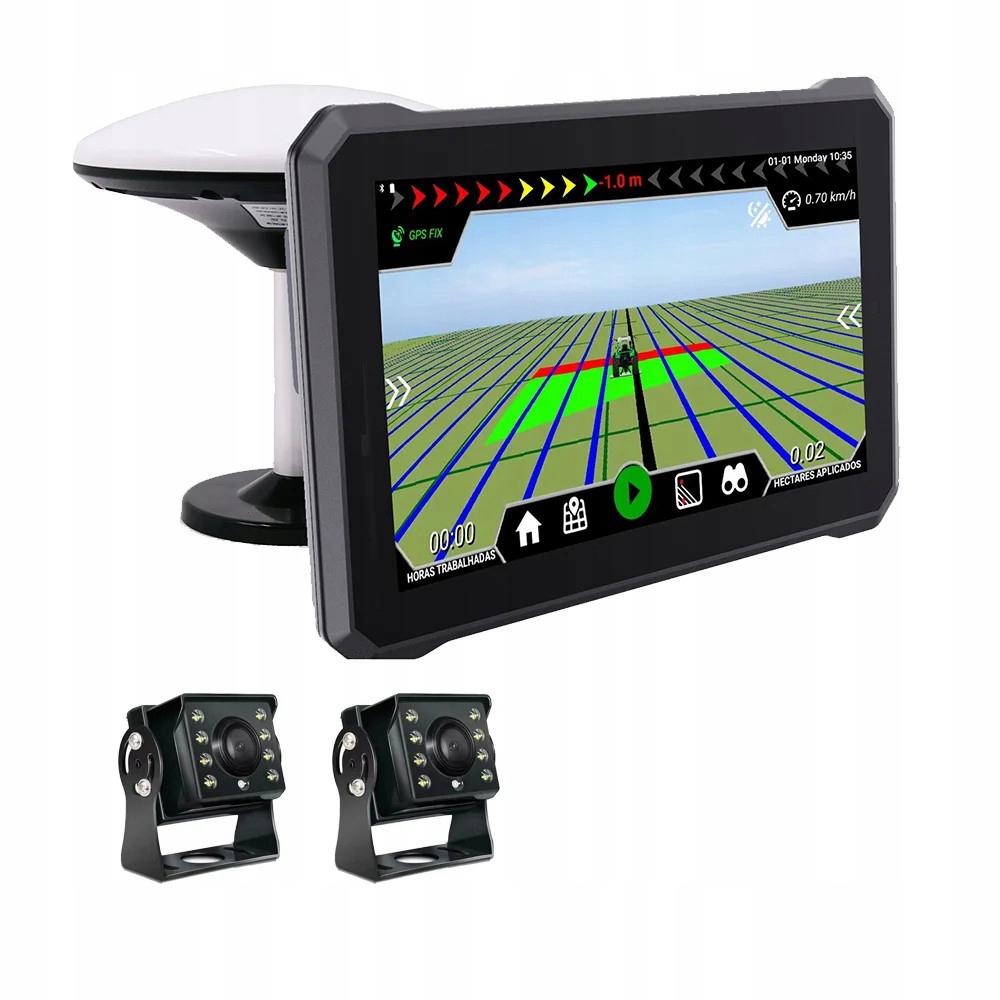 Nawigacja rolnicza Tractor Navigator 10" Gsm Ricoelnav 2 kamery Ahd 1080P