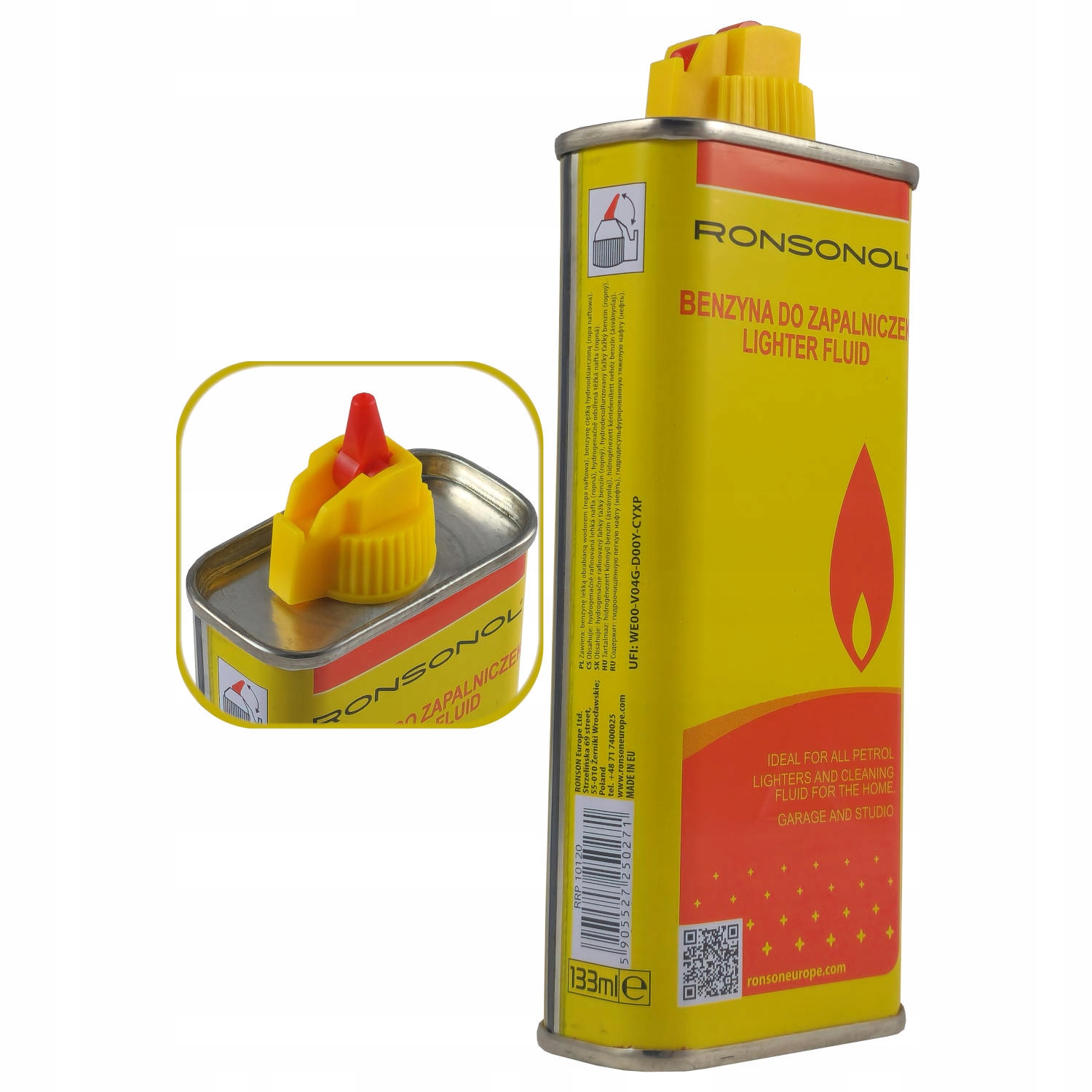 6 x Бензиновое топливо Ronsonol Ronson 133 мл для бензиновых зажигалок Zippo марки Ronson