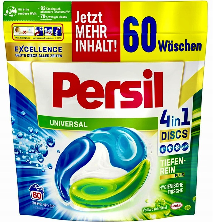 

Persil Discs Tiefen Rein 4w1 kapsułki uniwersal 60