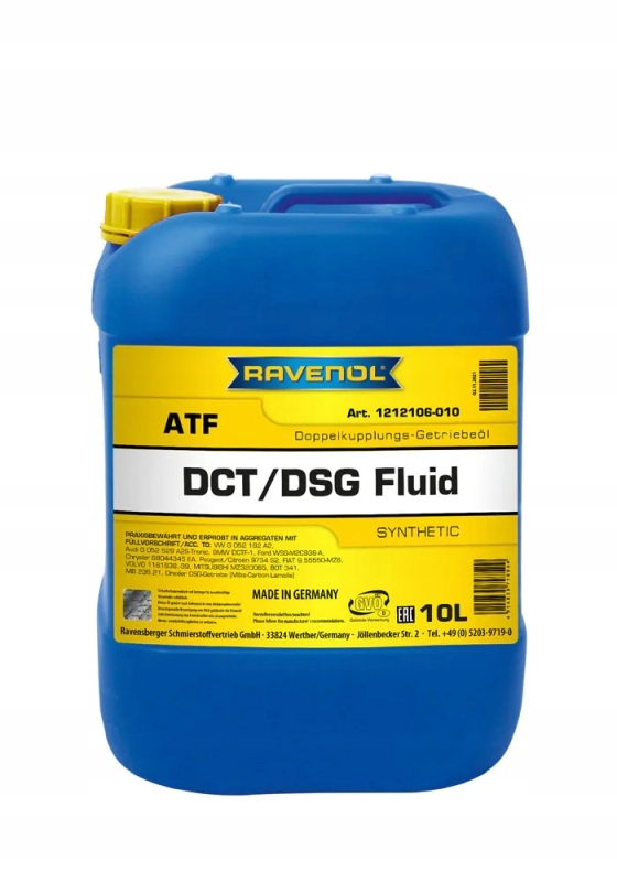 Ravenol Olej Atf Dct/dsg 10L G052 182 A2 G 052 529 A2 WSD-M2C200-D2
