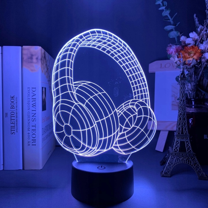 Lampka na biurko Słuchawki 16 kolorów LED PLEXIDO Kolekcja Exclusive Pro