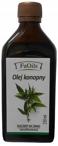 Konopný olej nerafinovaný 250ml Lisovaný za studena