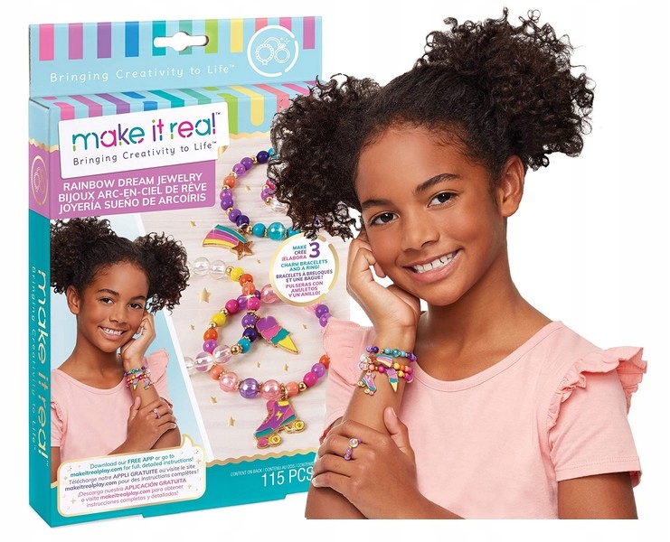 

Make It Real Bransoletki Rainbow Dream tęczowe