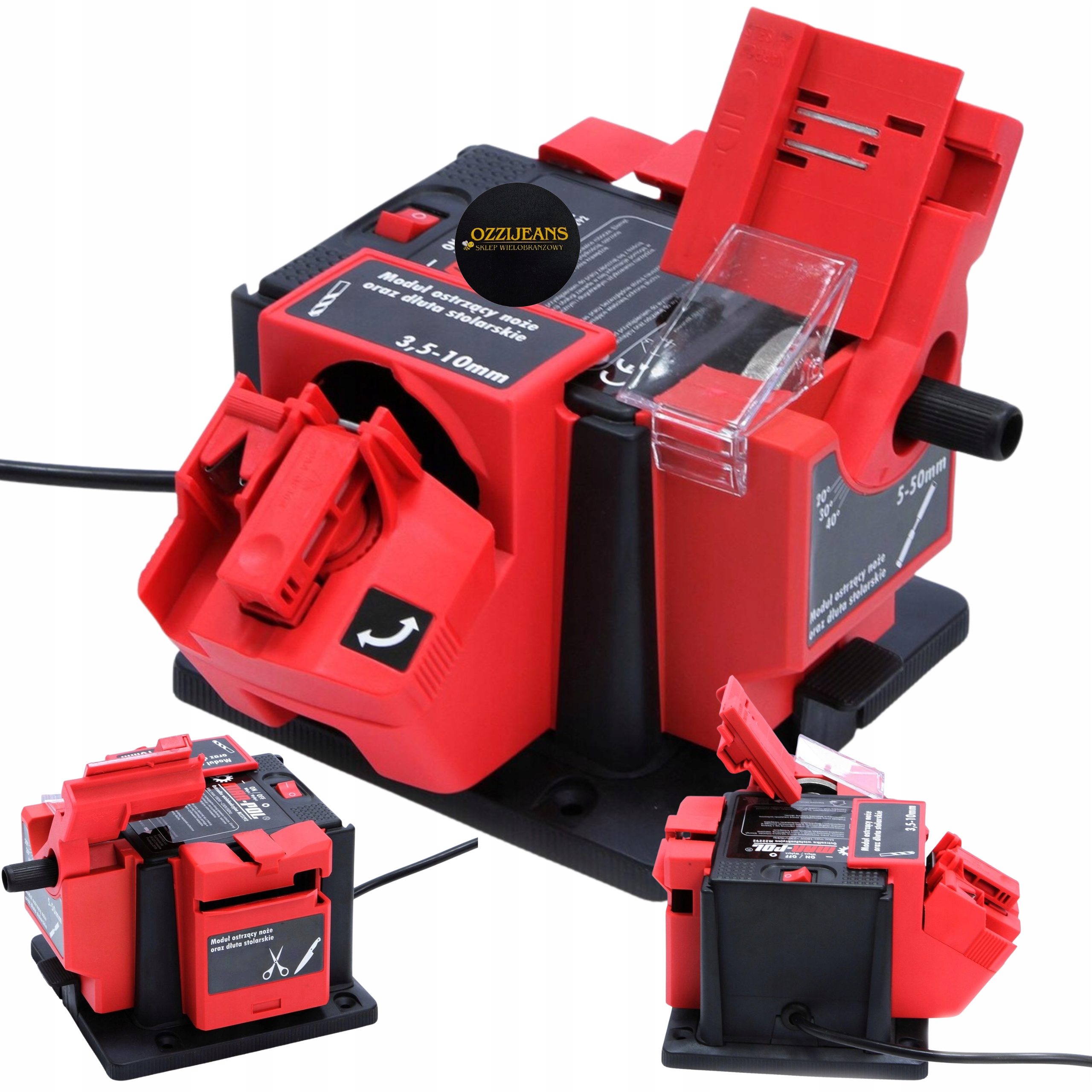 Brousek 180W 6700RPM Pro Vrtáky Sekáčů Nožů 230V Nalepte Bonus