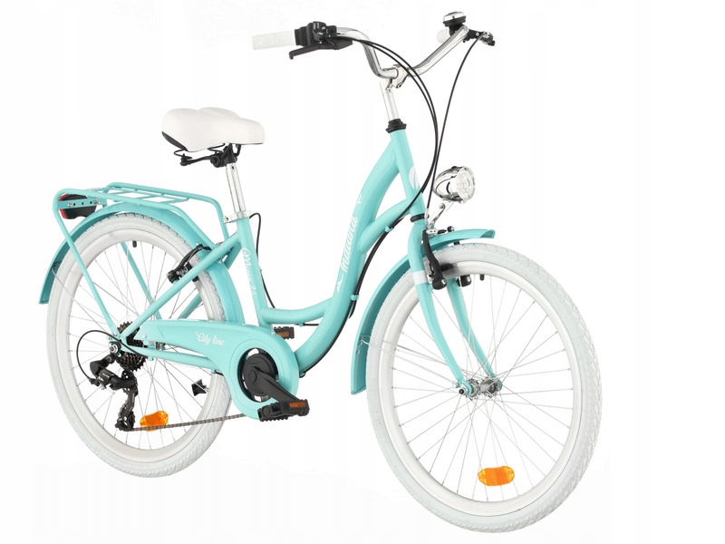 Rower młodzieżowy Indiana Moena 24 cale dla dziewczynki Lazurowy