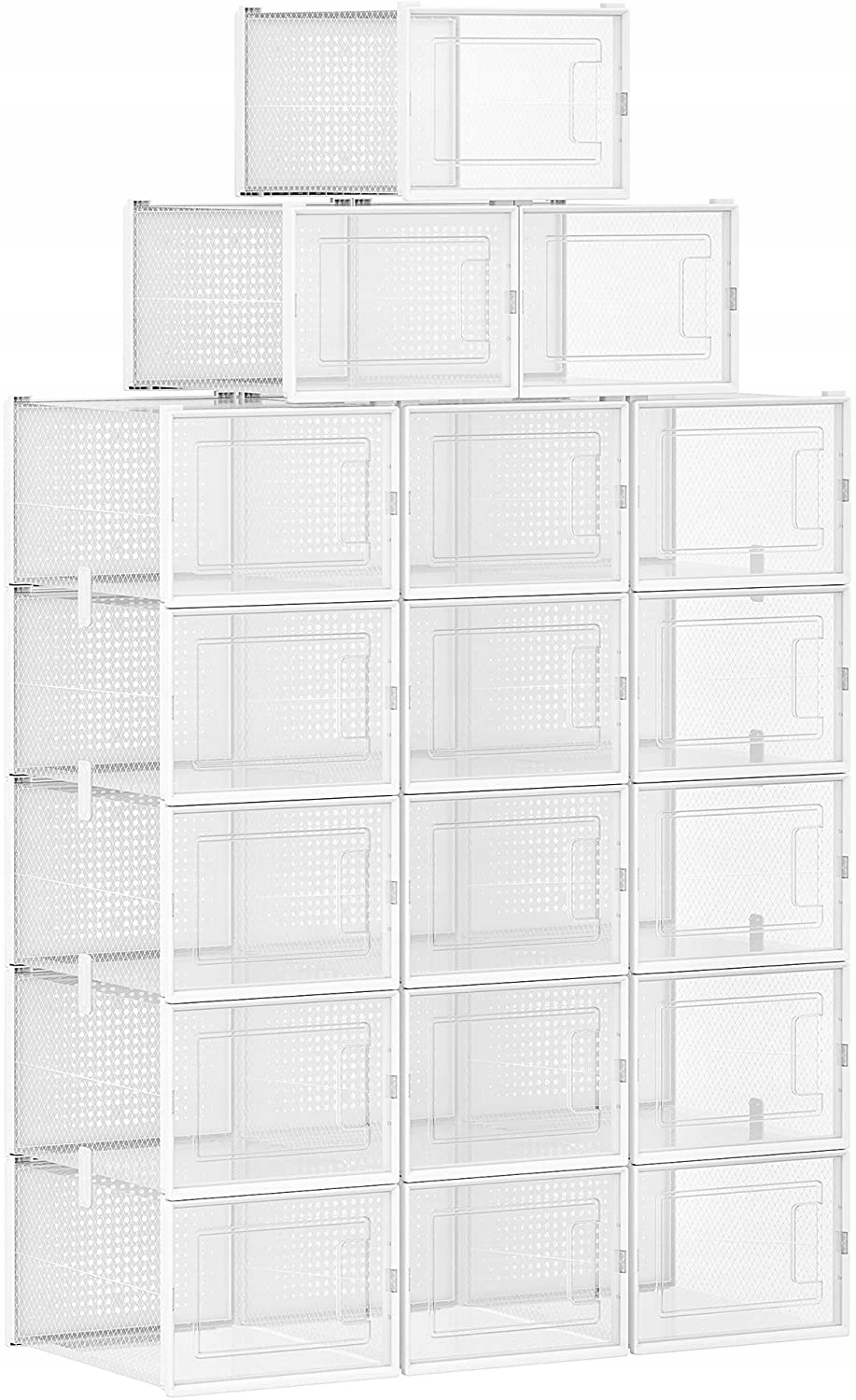 ORGANIZER NA BUTY PUDEŁKA PRZEZROCZYSTE 18x DUŻE