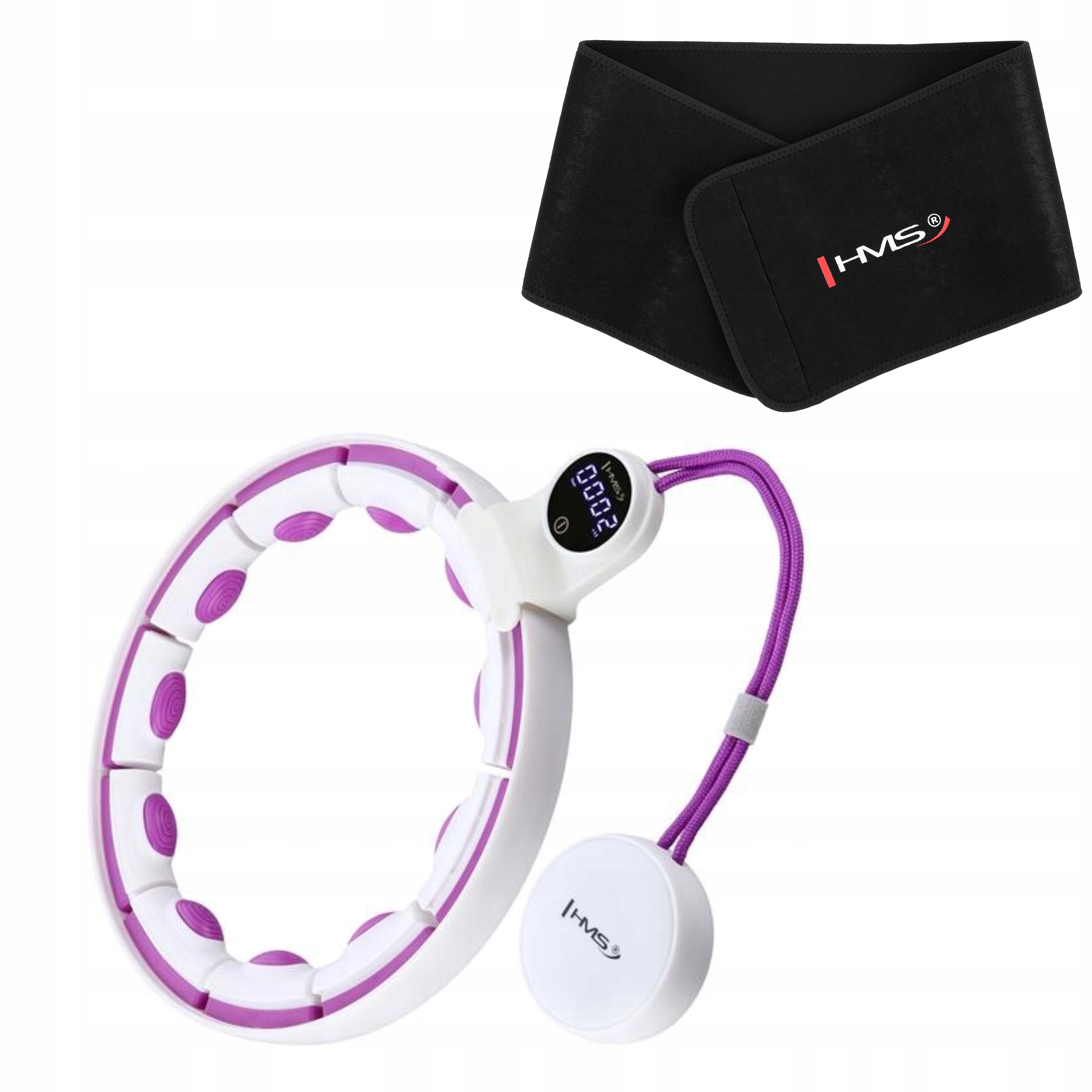 Hula Hoop Magnetické Fitness s počítadlem Hms a neoprenovým pásem
