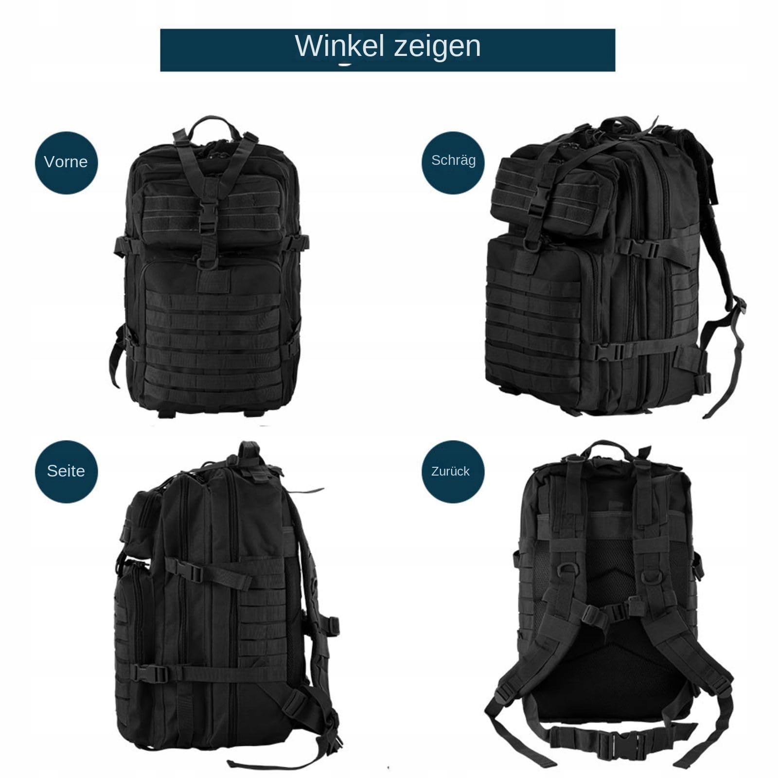 GUJOIN Plecak Wojskowy 50L Nylon Wodoodporny Do Wędkowania i Polowań — miniatura 3