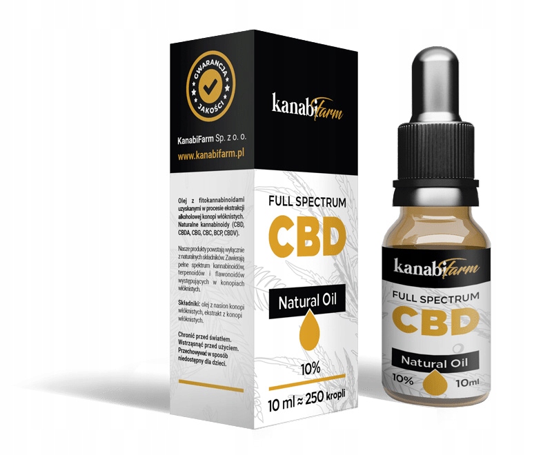 

Olejek konopny Cbd 10% 1000mg Full Spectrum
