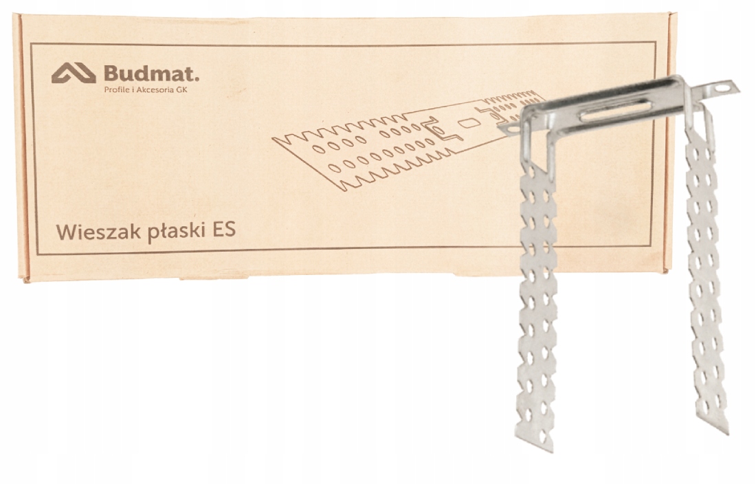 Vešiak ES plochý Pre profily CD60 x 150mm 100ks.