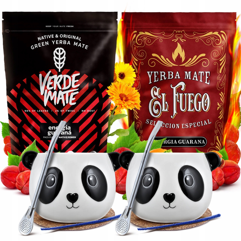 Levně Sada Yerba Mate Verde Mate Energia tykva a bombilla 2x500g Pro Dva