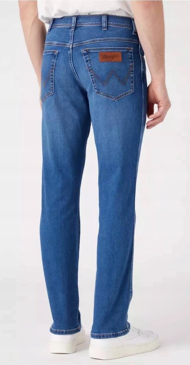 Męskie spodnie jeansowe zwężane Wrangler Texas Slim Pisces 112341398 34/32