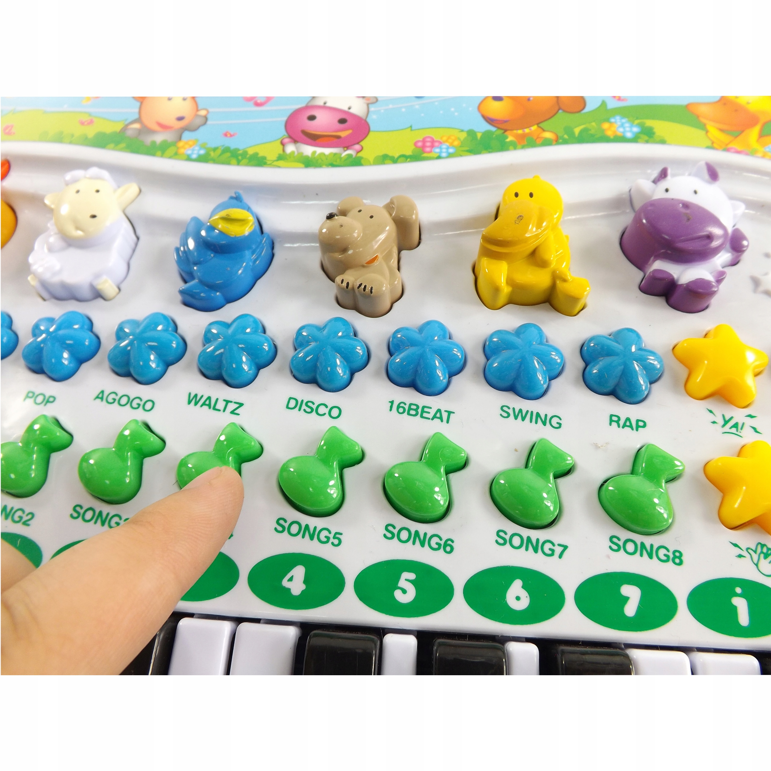 ORGANKI PIANINKO FARMA ZWIERZ NAGRYW farma 8843 Baterie 3xAA brak w zestawie