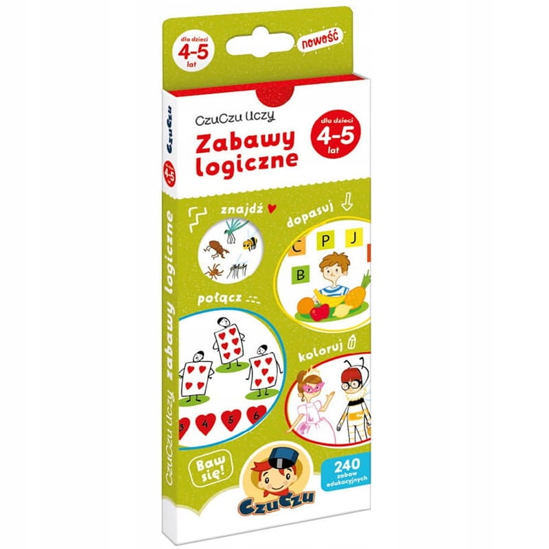 

Czuczu Zagadki Zabawy logiczne dla dzieci 4-5 lat