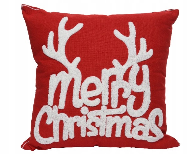 Polštář červený Merry Christmas