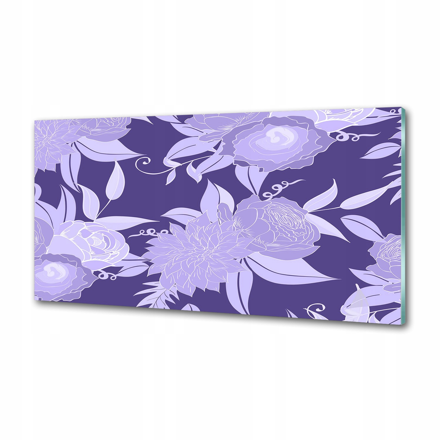 Panel do kuchyne Kvetinový vzor 120 x 60 cm Lepidlo