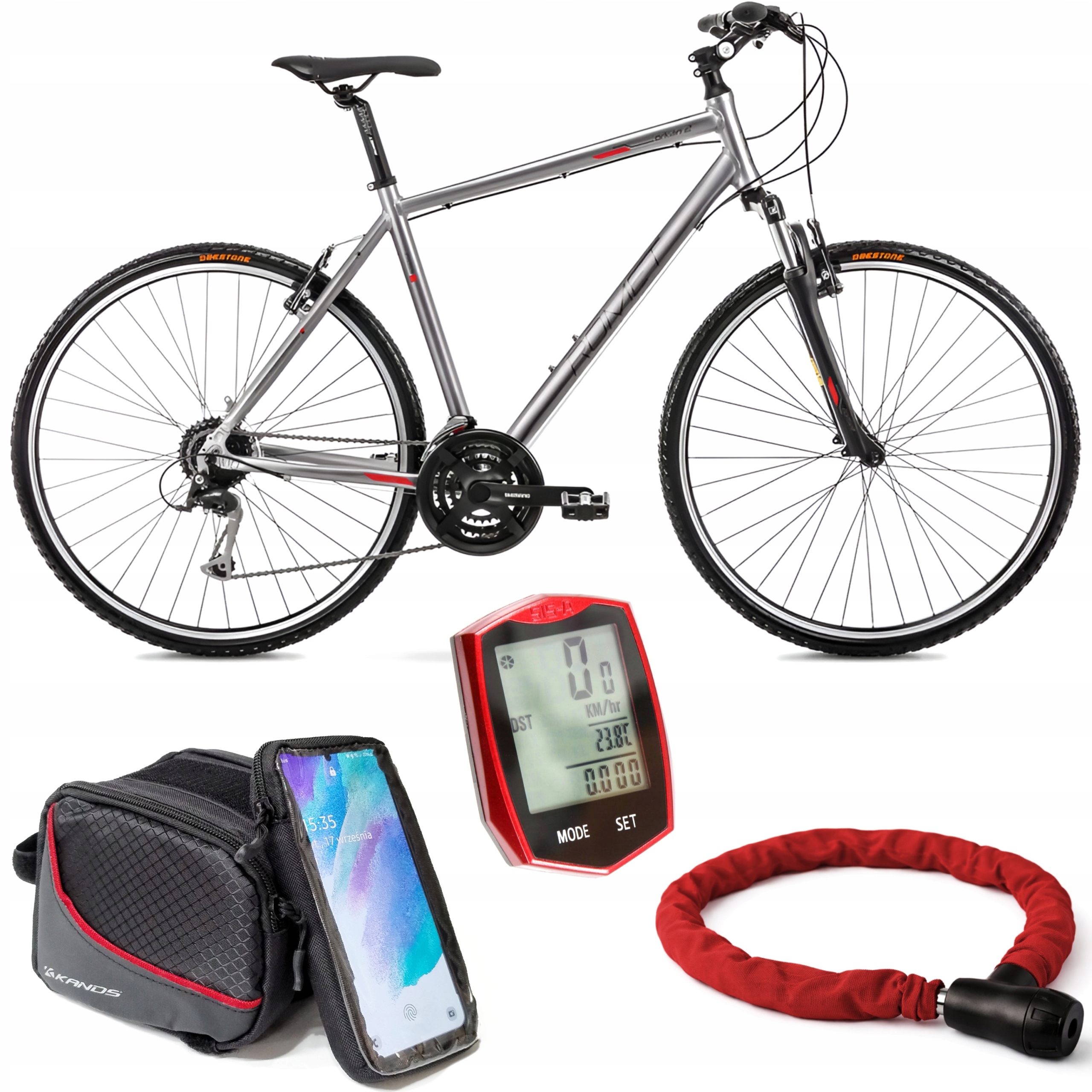 Rower crossowy Romet 28" Orkan 2 rama aluminiowa 18" 167-175 cm Dodatki