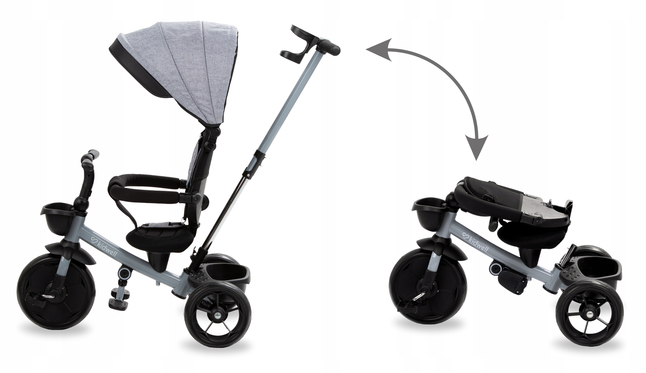 Rowerek trójkołowy Kidwell AXEL Składany Obracany Model AXEL
