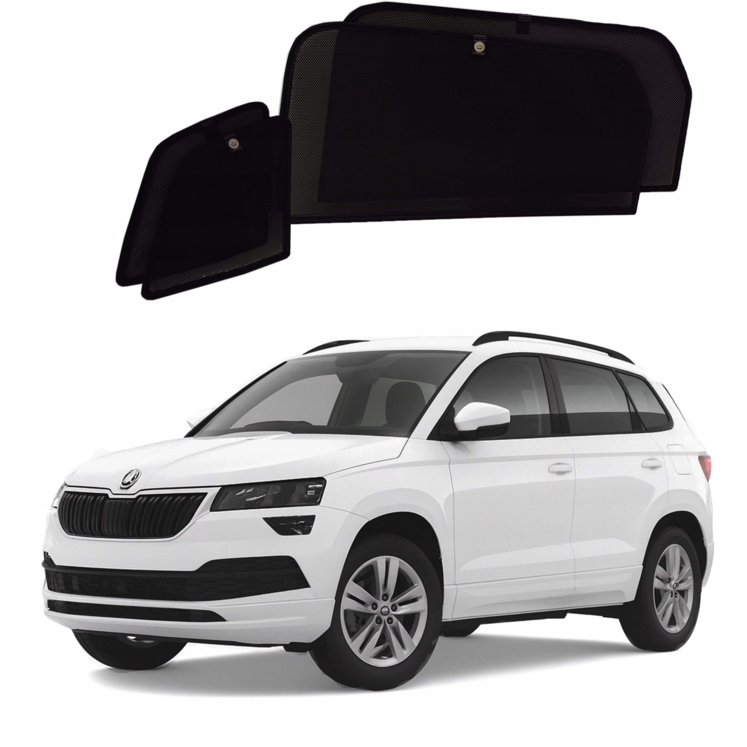 Slnečné clony na sklá s magnetmi pre vozidlo Škoda Karoq