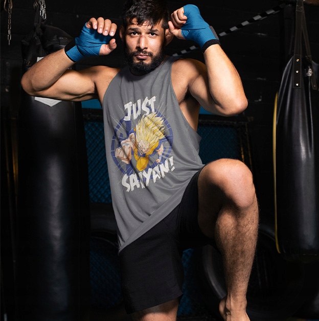 TANK TOP DRAGONBALL JUST SAIYAN Rozmiar M