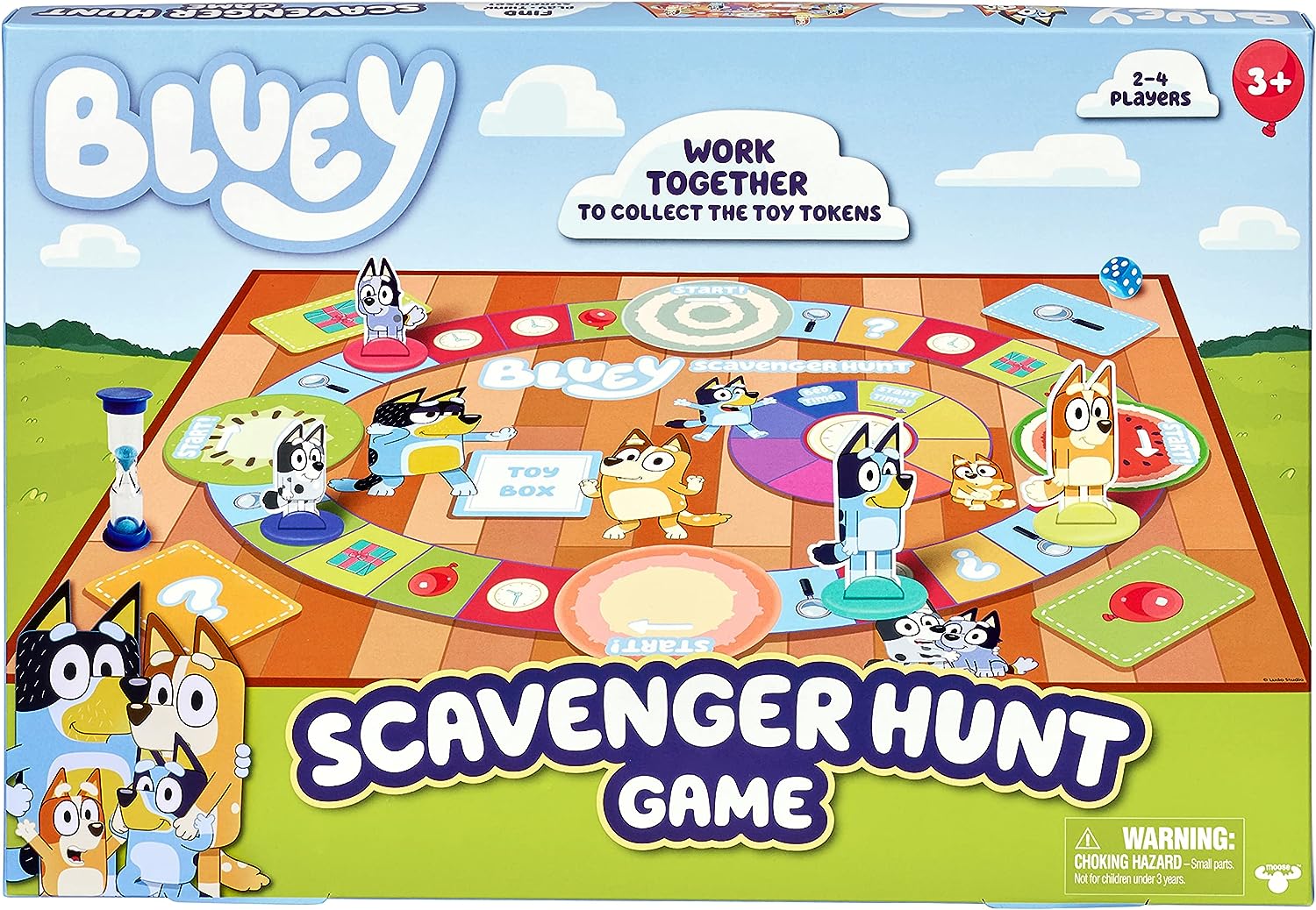 Moose Toys Bluey Scavenger Hunt Game Gra Planszowa