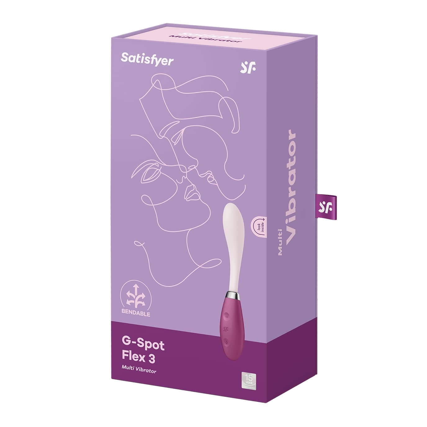 SATISFYER G-Spot Flex 3 Wibrator G-Punkt Silikon Wodoodporny Dla Kobiet — miniatura 4