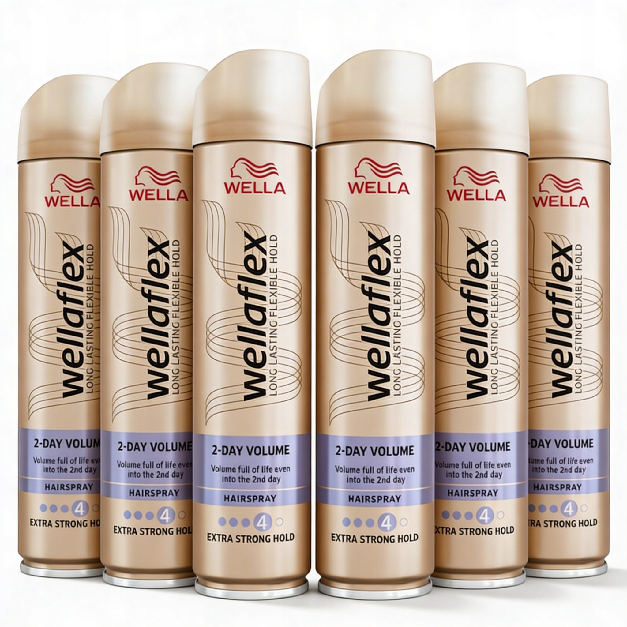 LAKIER DO WŁOSÓW WELLAFLEX FULLNESS VOLUME MOC UTRWALENIA 5 250ML 6 SZT
