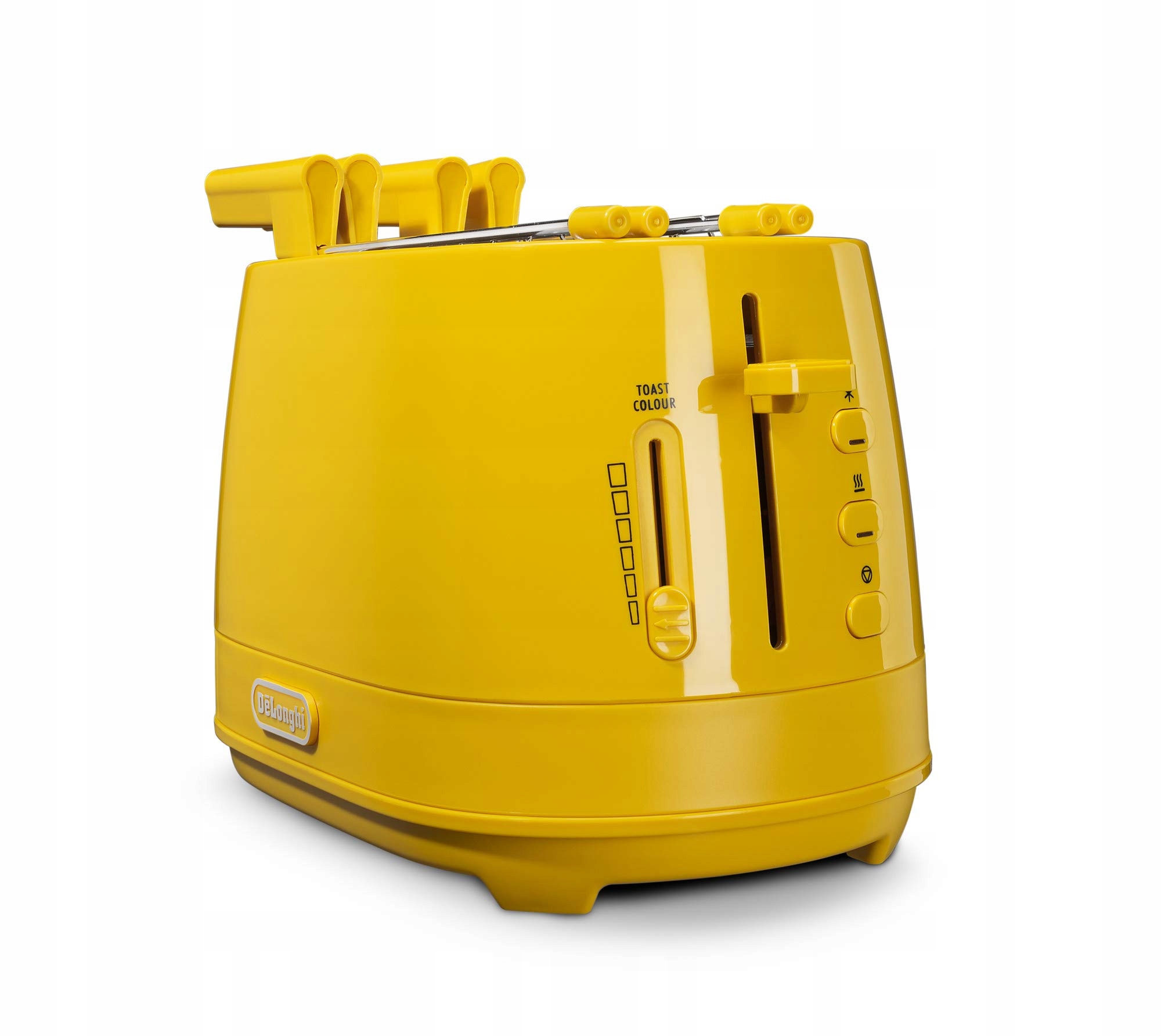 De Longhi CTLAP2203 toster ze szczypcami, 550 W, żółty — miniatura 2
