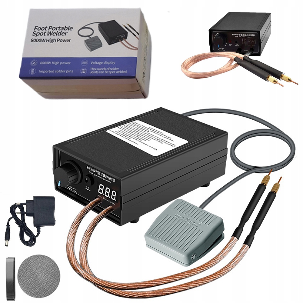 Bodová Svařovací Stroj Na Články, Niklové Listy S Nožním Pedálem