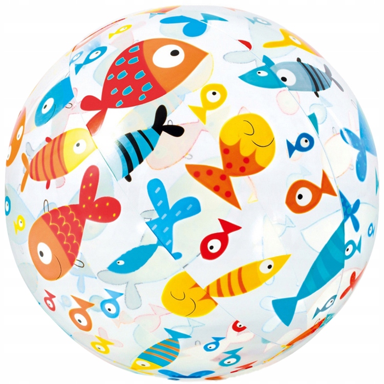 PIŁKA DMUCHANA PLAŻOWA DO ZABAWY NA BASEN KOLOROWA WZORY DLA DZIECI