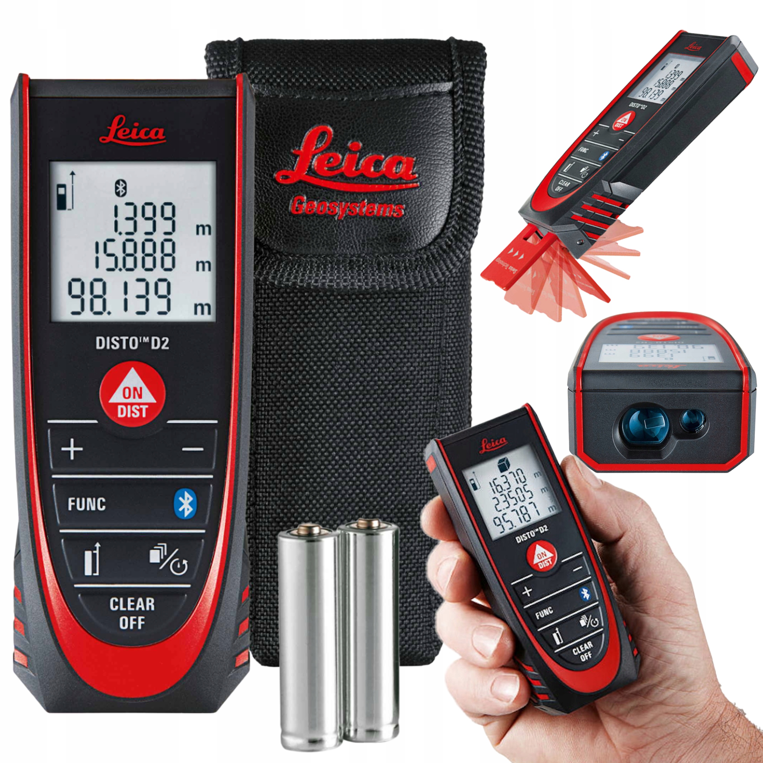 Dalmierz laserowy miernik odległości cyfrowy zasięg 100m Bluetooth Leica