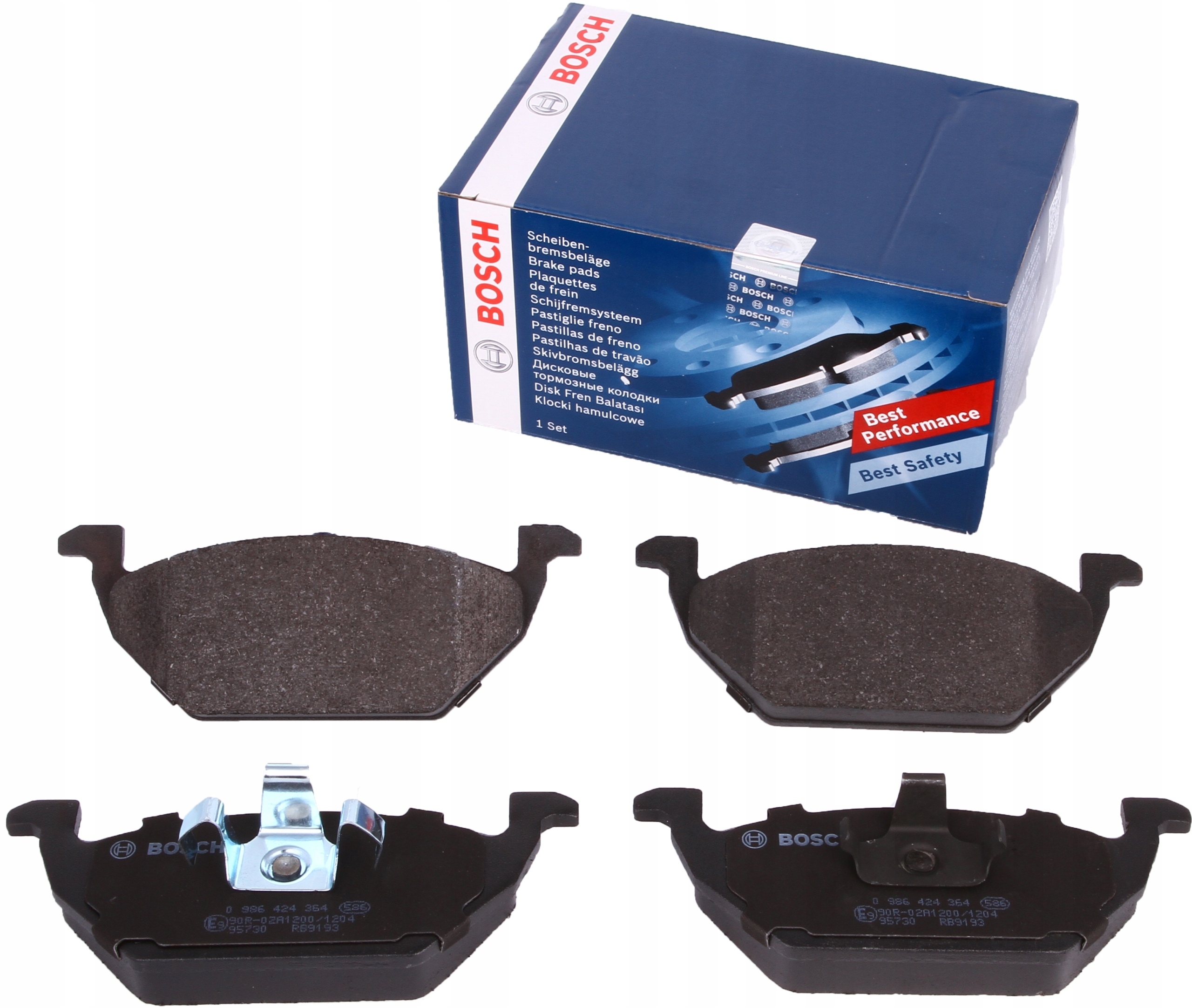 KOMPLET KLOCKI HAMULCOWE BOSCH 0986424364 NEW