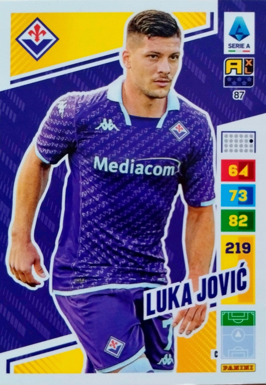 Panini Calciatori Liga Włoska 2023 2024 87 Luka Jovic Fiorentina
