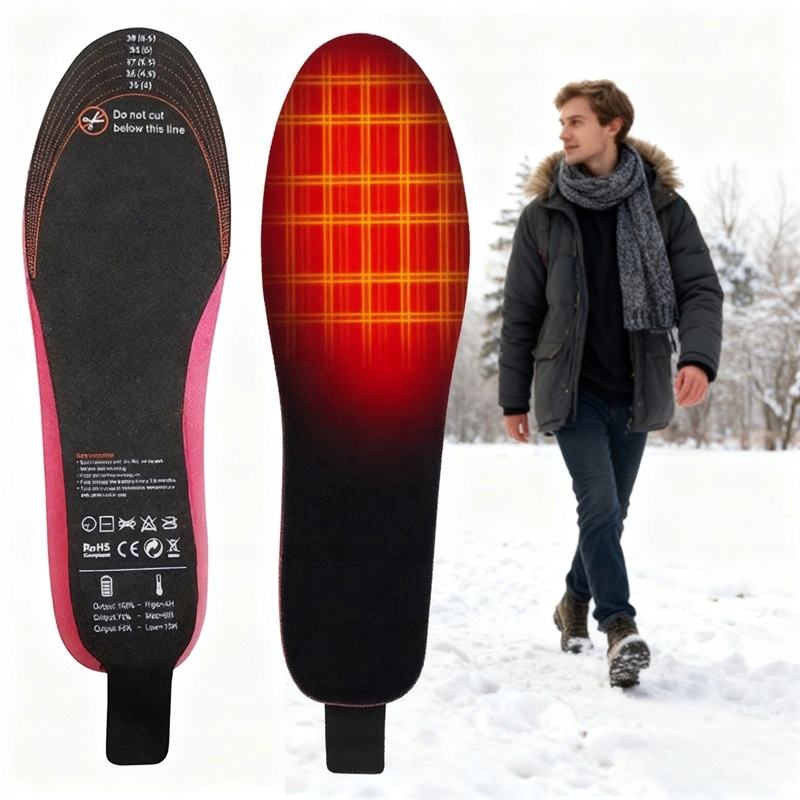 Elektricky vyhřívané vložky do bot s dálkovým ovládáním 41-47