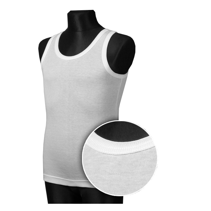 

Koszulka Podkoszulek Biały Gładki Baw. 100% 122