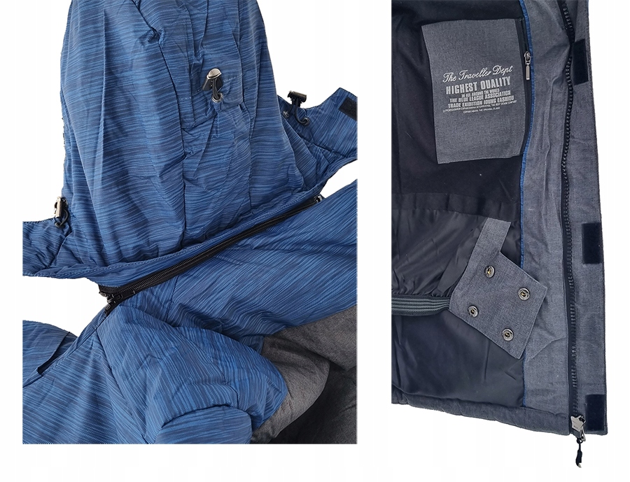 KURTKA MĘSKA ZIMOWA NARCIARSKA SNOWBOARDOWA MEMBRANA 5.000 roz. 3XL Materiał dominujący Poliester