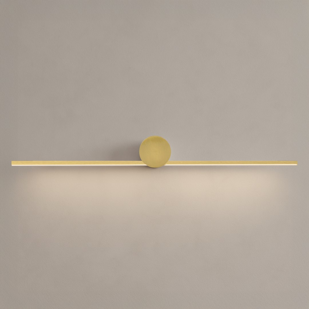 Nástěnná lampa Artist Zlatá 9W Led 60 cm