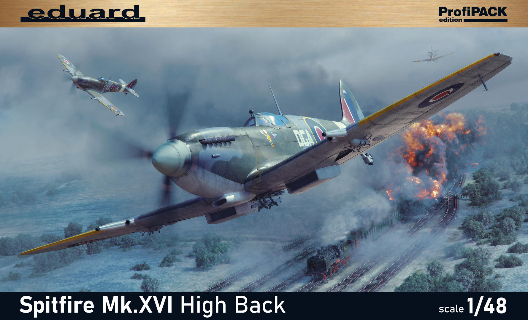 Spitfire Mk.XVI High Back Profipack Eduard 8286 v měřítku 1/48