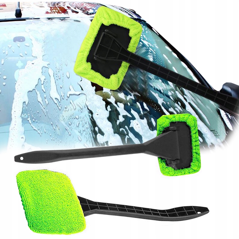 UNIWERSALNA SZCZOTKA DO MYCIA SZYB OKIEN SAMOCHODOWYCH W DOMU MYJKA
