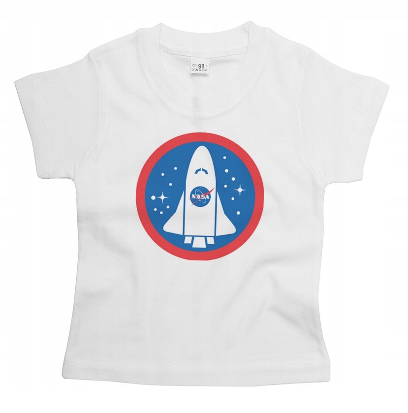 

Koszulka junior Kosmos Księżyc Nasa Kennedy 92
