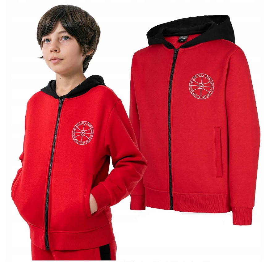 

4F Bluza Chłopięca Bawełniana JBLM004 > 158