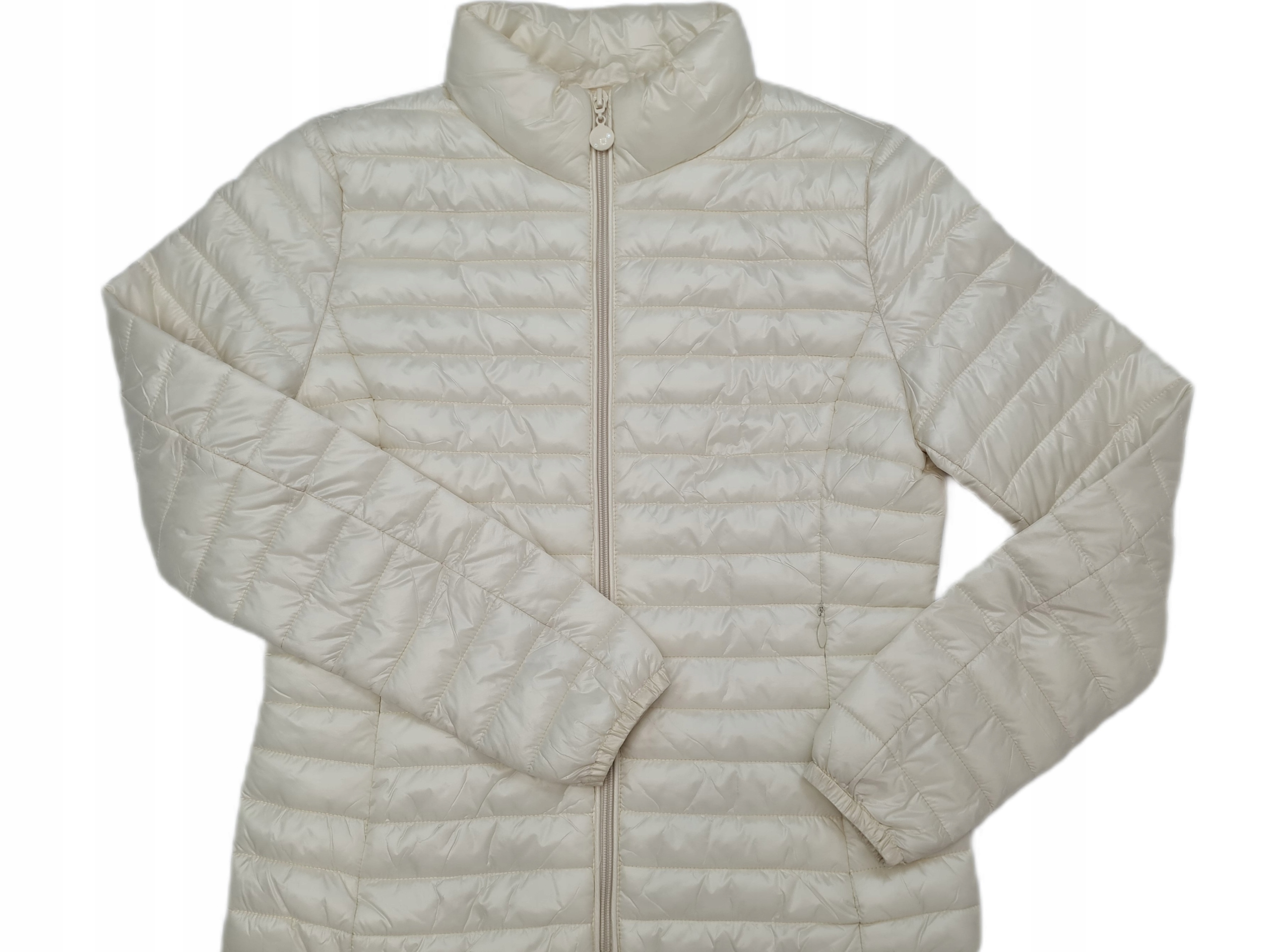 Kurtka Pikowana Damska Klasyczna Modna na jesień BIAŁA, rozmiary S-XXL Długość do bioder