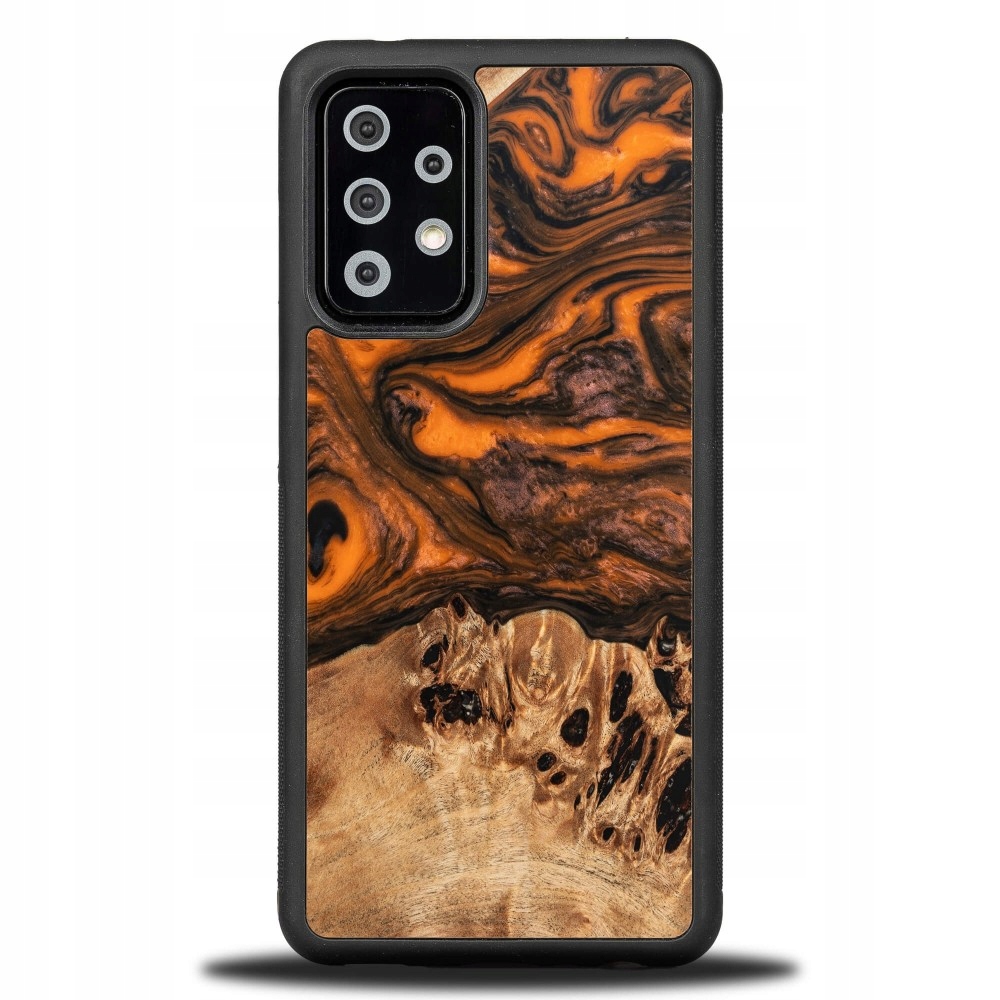Pouzdro Bewood Unique pro Samsung Galaxy A52 5G A52S 5G oranžové