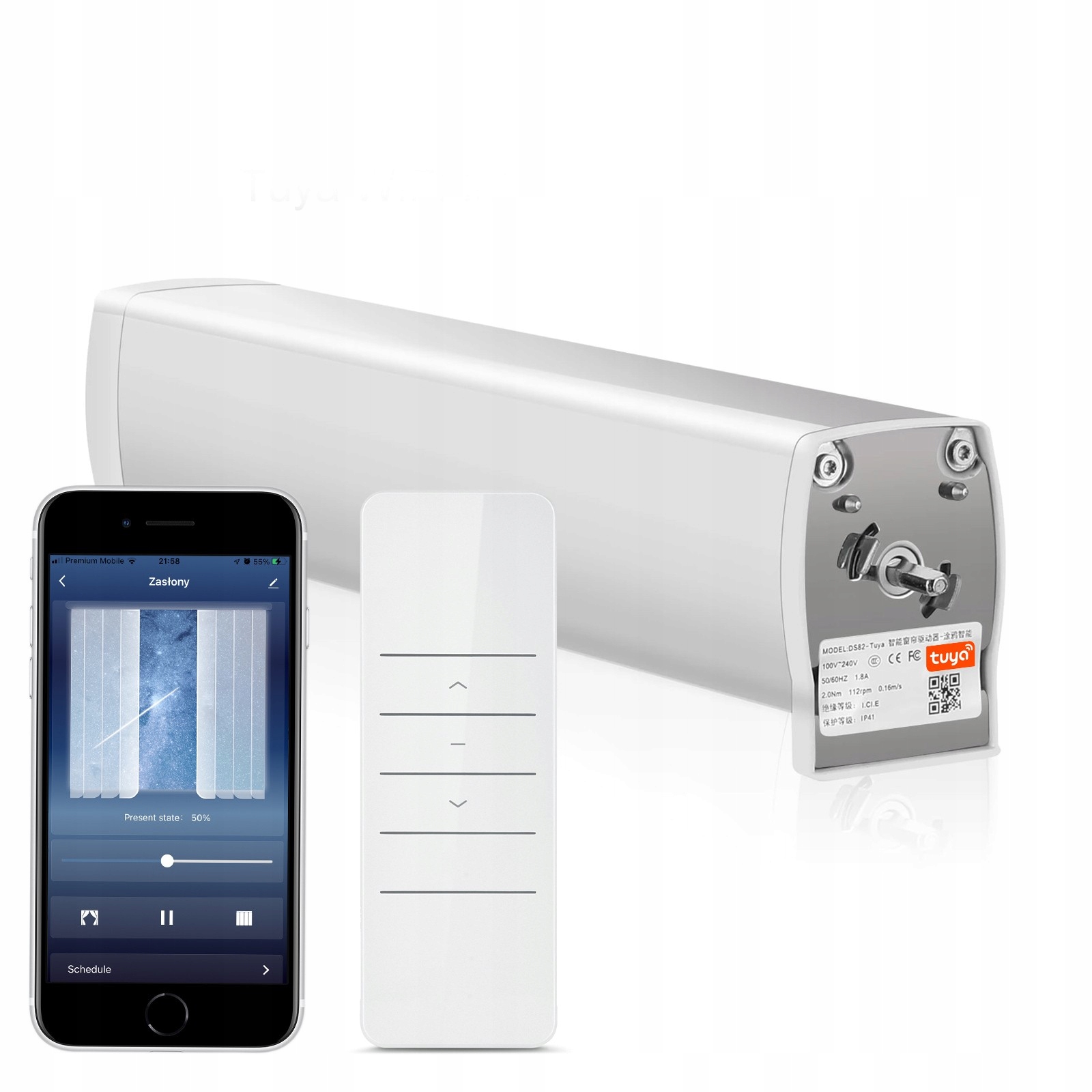 Tuya motor ZigBee pre elektrické závesy diaľkové ovládanie