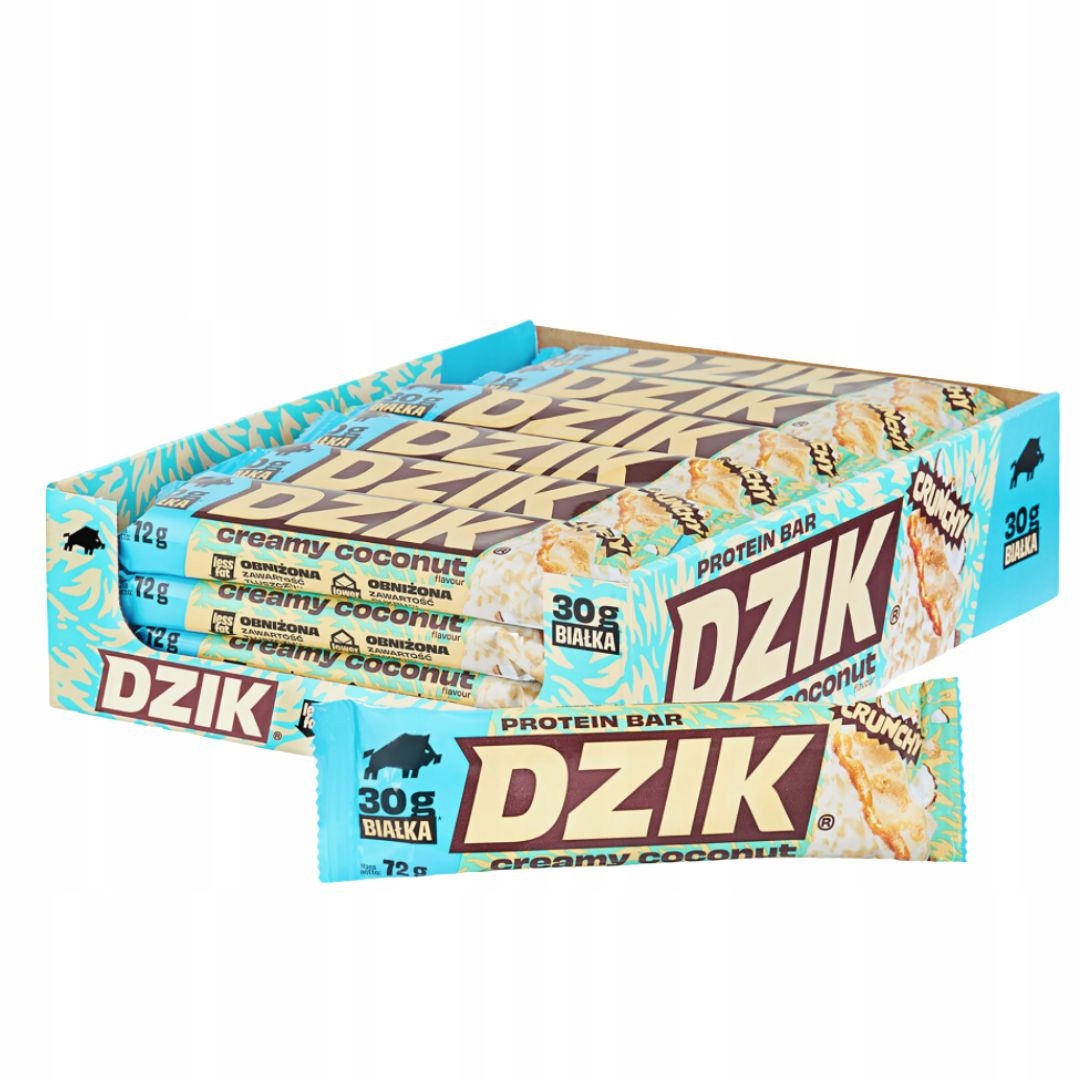 Wk Proteinová tyčinka Divočák Kokos Crunchy 73 g Bez cukru Bílkoviny 30 g