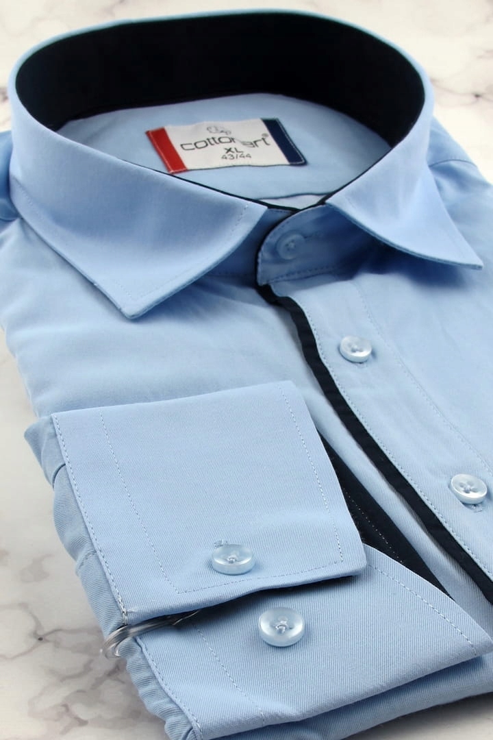 Koszula Męska Elegancka Wizytowa do garnituru E408 Rozmiar 3XL