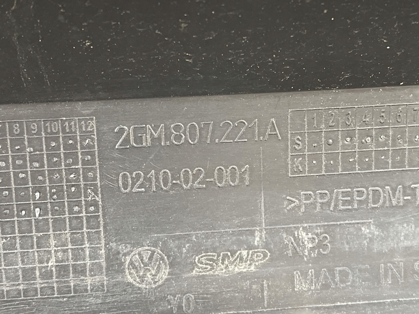 VW T-CROSS 2GM 2018- nárazník předek přední 2GM807221A
