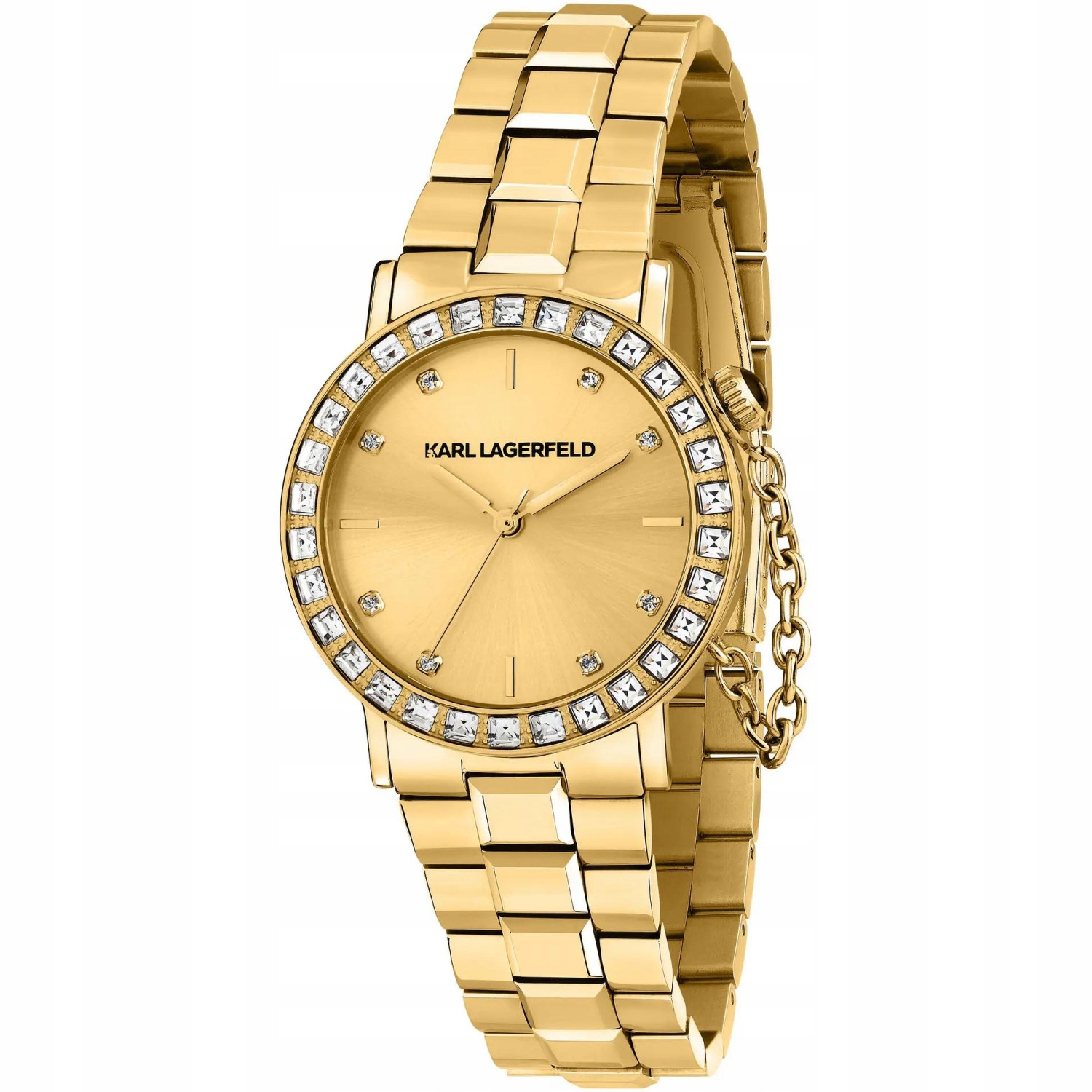 Dámské hodinky Karl Lagerfeld R0553100503 Zirkony zlaté