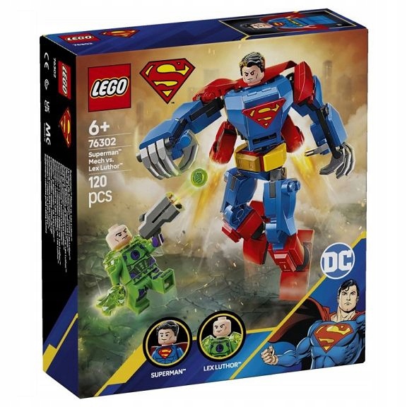 LEGO DC Comics Super Heroes - Mech Supermana kontra Lex Luthor 76302