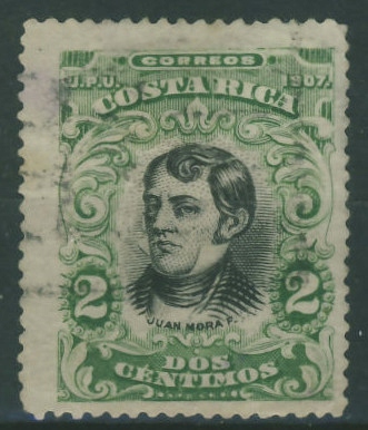 Costa Rica 2 cts. - UPU 1907 Postać
